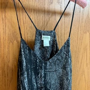 NWOT sz 4 silky snakeskin racerback tank